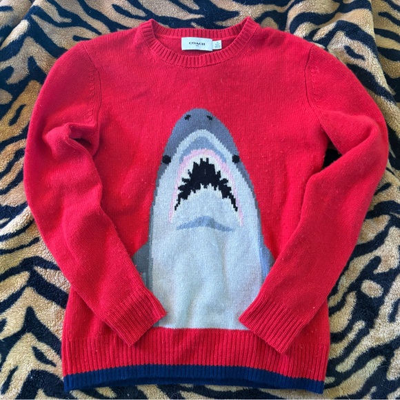Coach Red Knit Sweater
